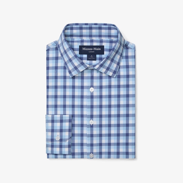 Leeward Dress Shirt - Coastal Fjord Dylan Plaid, featured product shot