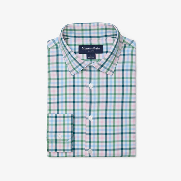 Leeward Dress Shirt - Leaf Coastal Plaid, featured product shot
