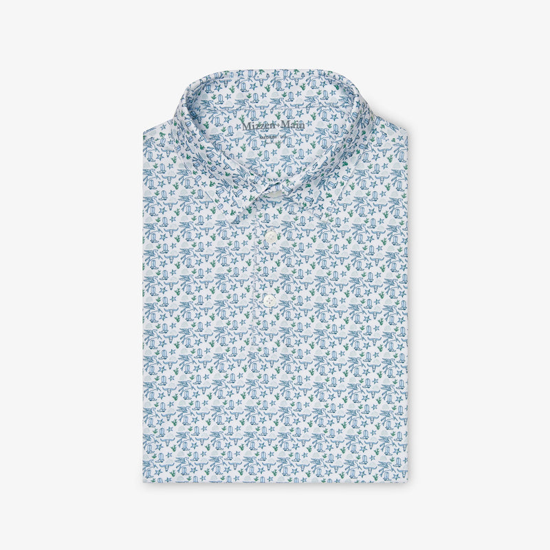 Versa Polo - White Dallas Mosaic, featured product shot