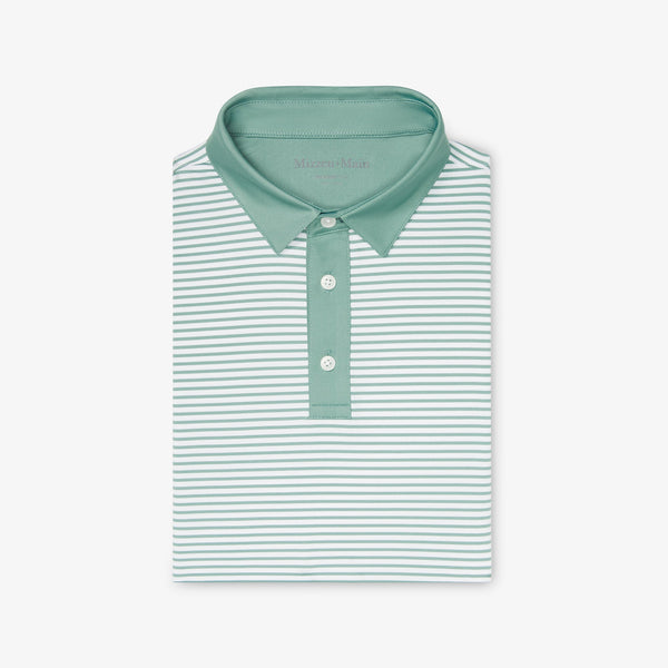 Versa Polo - Pale Balsam Stripe, featured product shot
