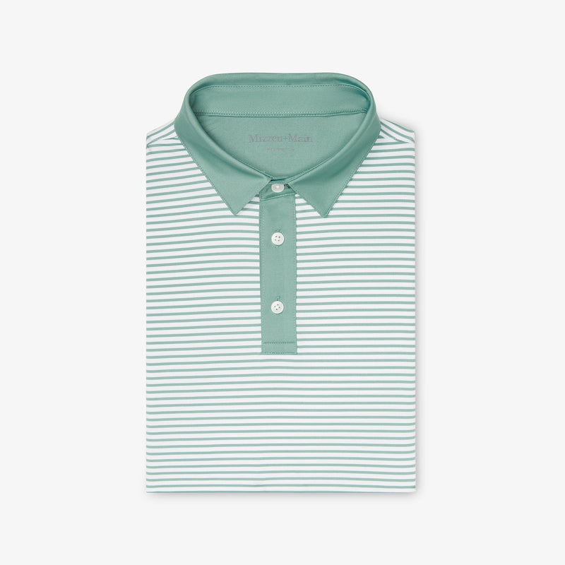 Versa Polo - Pale Balsam Stripe, featured product shot
