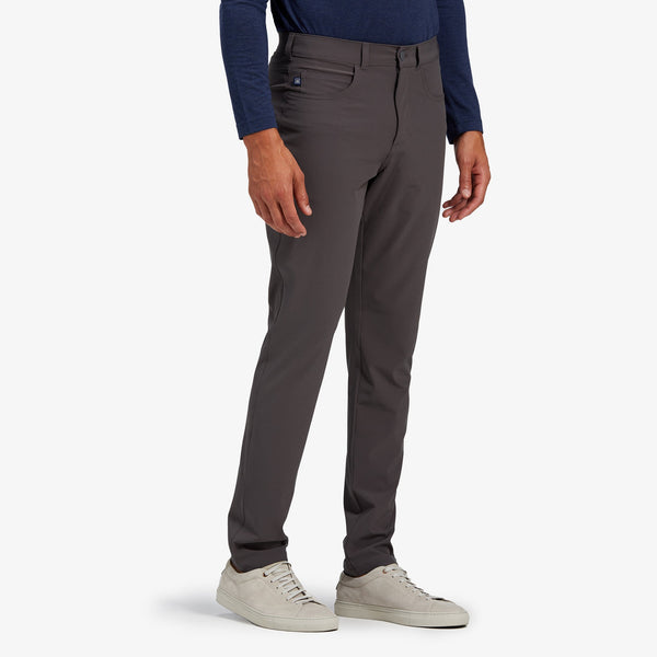 Helmsman 5 Pocket Pant - Deep Sage Solid, lifestyle/model photo