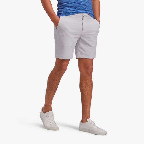 Helmsman Shorts - Light Gray Solid, lifestyle/model photo