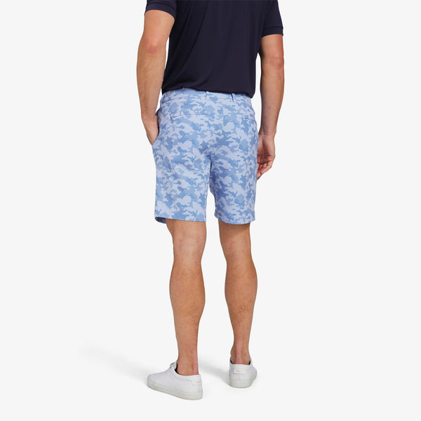 Helmsman Shorts - Blue Camo Print, lifestyle/model photo