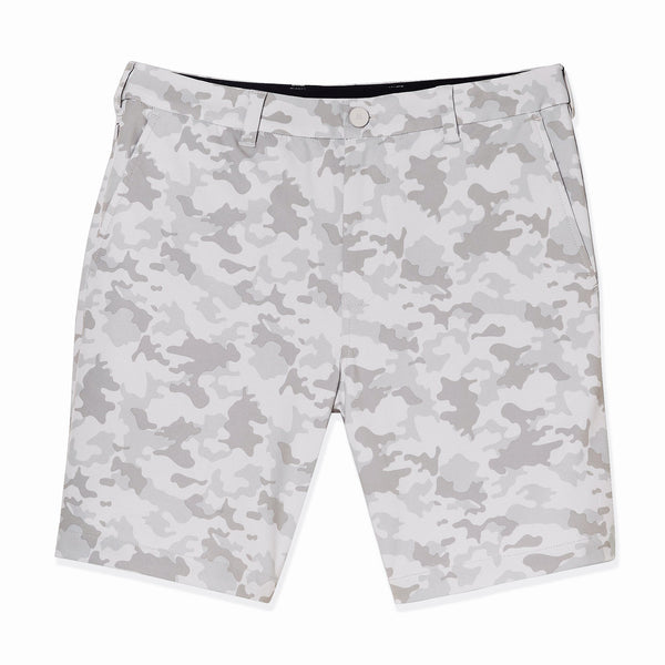 Helmsman Shorts - Gray Camo Print, lifestyle/model photo
