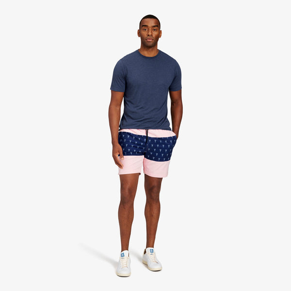 HydraShift Shorts - Pink and Navy&nbsp;Lobster, lifestyle/model photo