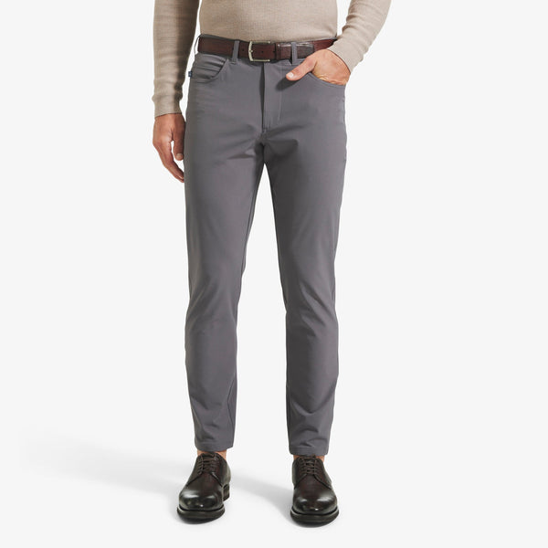 Helmsman 5 Pocket Pant - Charcoal Solid, lifestyle/model photo