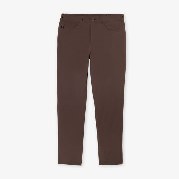 Helmsman 5 Pocket Pant - Walnut Solid, fabric swatch closeup