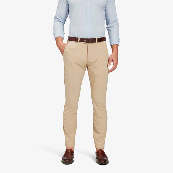 Helmsman Chino Pant - Khaki Solid, lifestyle/model photo