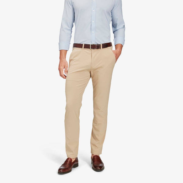 Helmsman Chino Pant - Khaki Solid, lifestyle/model photo