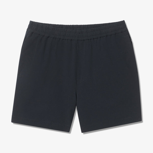 Helmsman Weekend Shorts - Black Solid, fabric swatch closeup