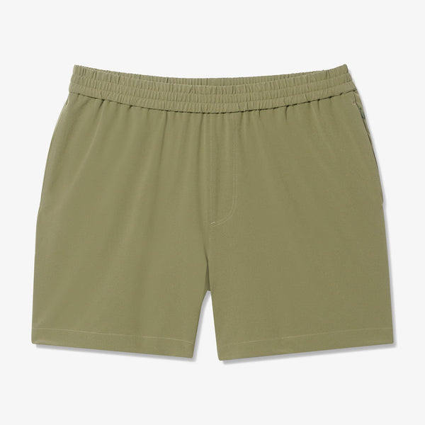 Helmsman Weekend Shorts - Sage Solid, fabric swatch closeup