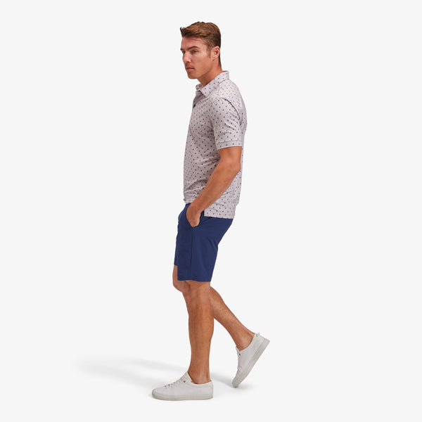 Versa Polo - Gray Boat Geo&nbsp;Print, lifestyle/model photo