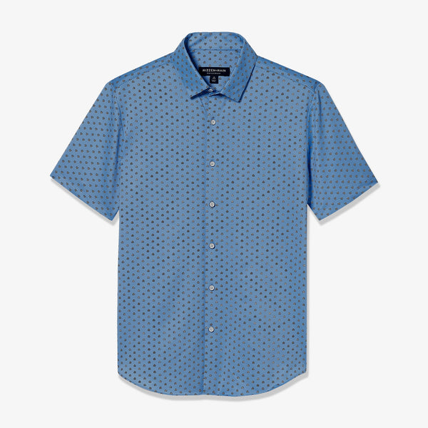 Halyard Short Sleeve - Blue Circle Geo&nbsp;Print, lifestyle/model photo