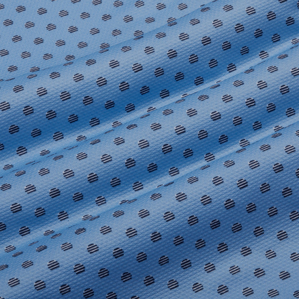 Halyard Short Sleeve - Blue Circle Geo&nbsp;Print, fabric swatch closeup