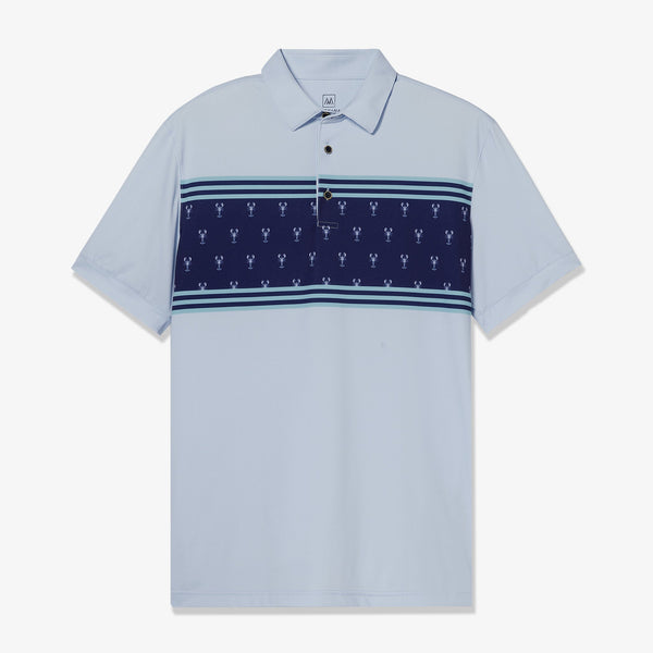 Versa Polo - Blue Lobster Engineered&nbsp;Print, lifestyle/model photo