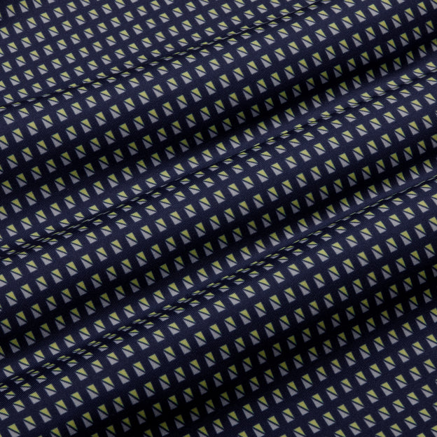 Navy Yellow Mini Square&nbsp;Print Close-up/Swatch