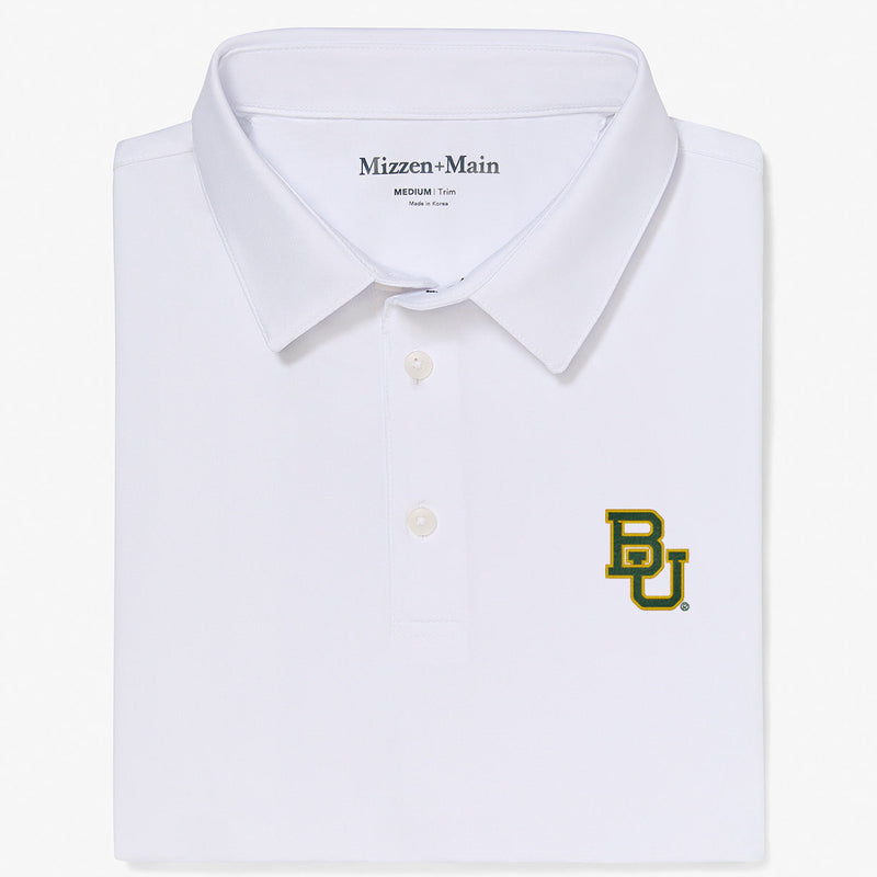 Baylor Versa Polo - White Solid, featured product shot