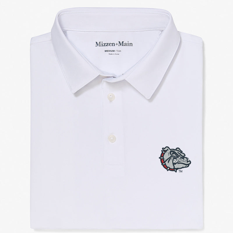 Gonzaga Versa Polo - White Solid, featured product shot