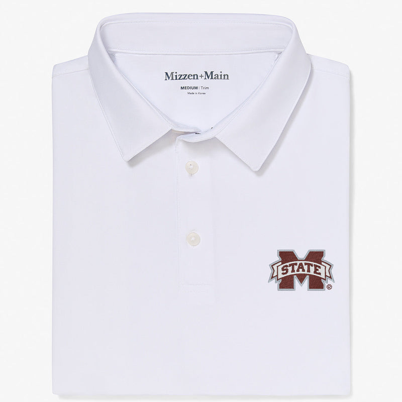 Mississippi State Versa Polo - White Solid, featured product shot