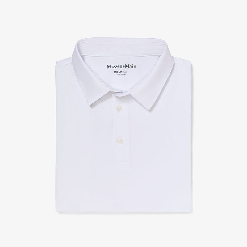 Versa Polo - White Solid, featured product shot