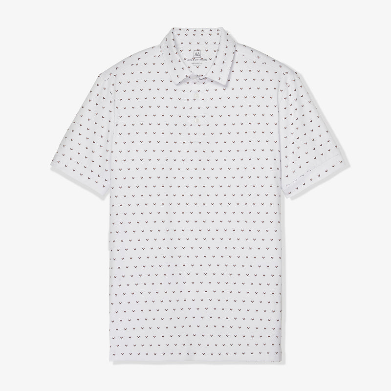 Versa Polo - White Chevron Print, lifestyle/model