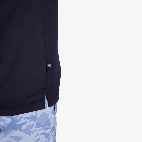 Versa Polo - Navy Solid, fabric swatch closeup