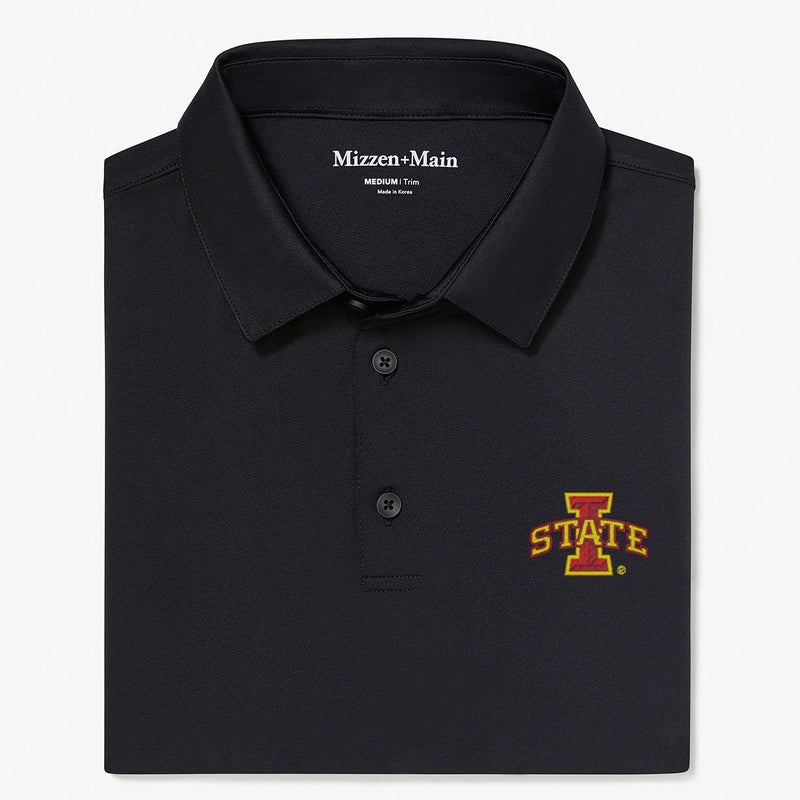 Iowa State University Versa Polo - Black Solid, featured product shot