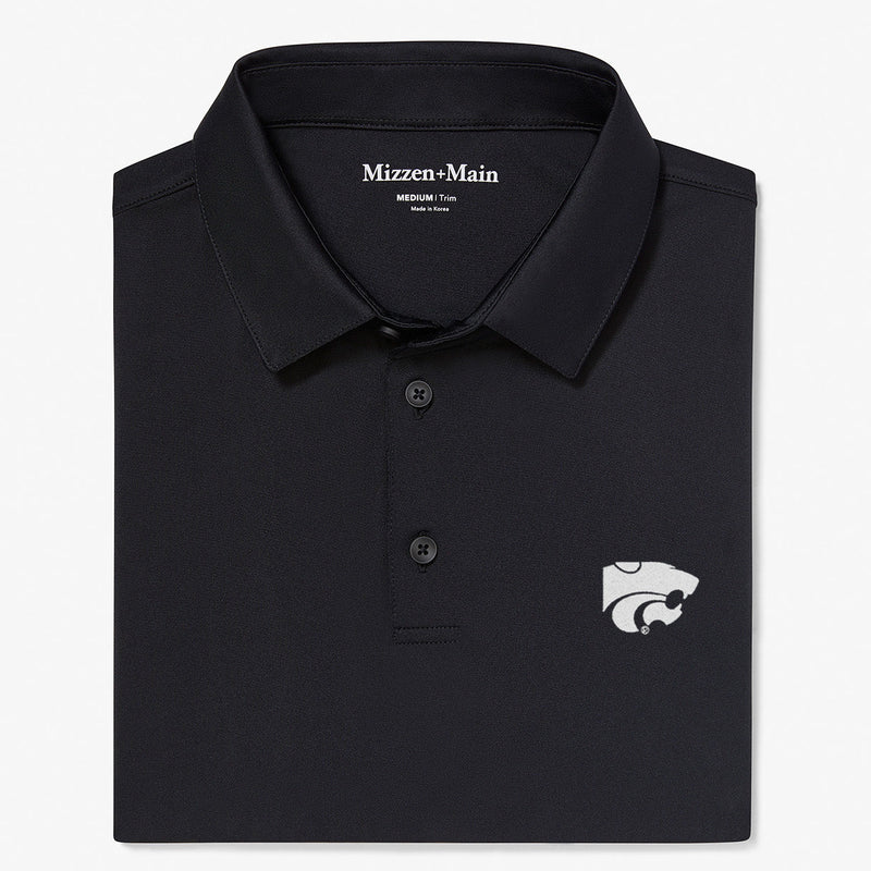 Kansas State Versa Polo - Black Solid, featured product shot