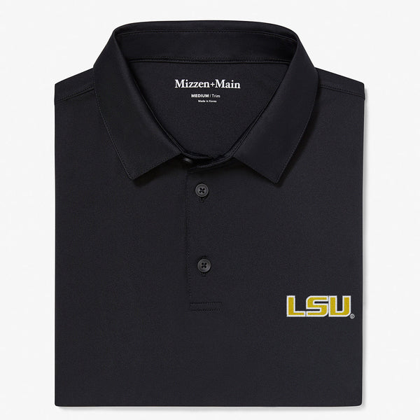 LSU Versa Polo - Black Solid, featured product shot