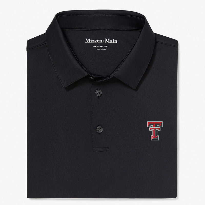 Texas Tech Versa Polo - Black Solid, featured product shot