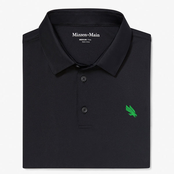 UNT Versa Polo - Black Solid, featured product shot
