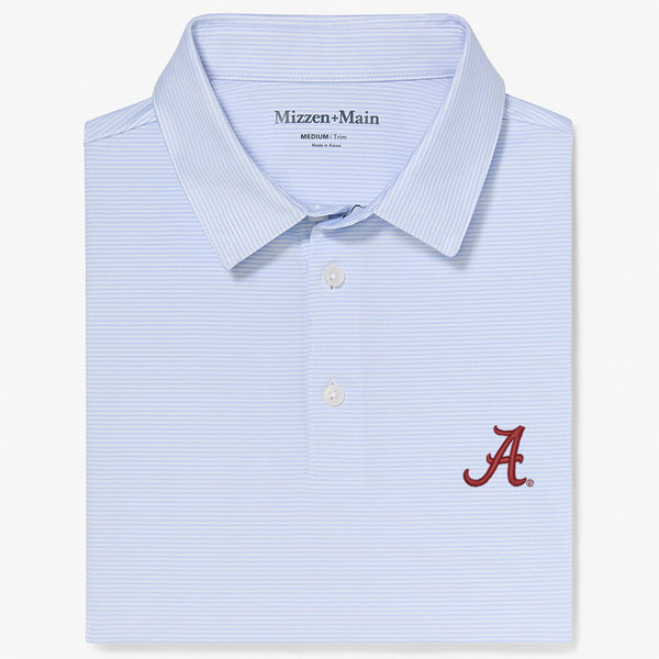 Alabama Versa Polo - Light Blue White&nbsp;Stripe, featured product shot