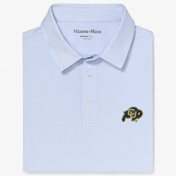 Colorado Boulder Versa Polo - Light Blue White&nbsp;Stripe, featured product shot