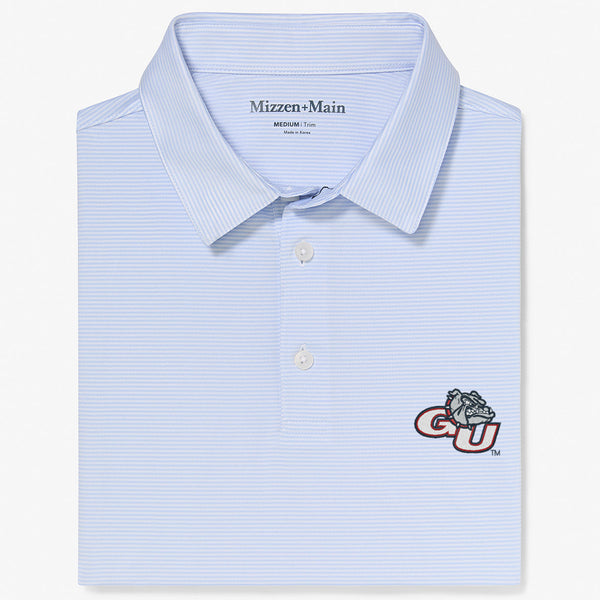 Gonzaga Versa Polo - Light Blue White&nbsp;Stripe, featured product shot