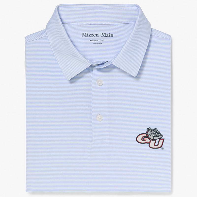 Gonzaga Versa Polo - Light Blue White&nbsp;Stripe, featured product shot