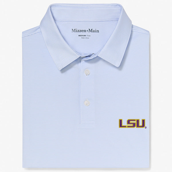 LSU Versa Polo - Light Blue White&nbsp;Stripe, featured product shot