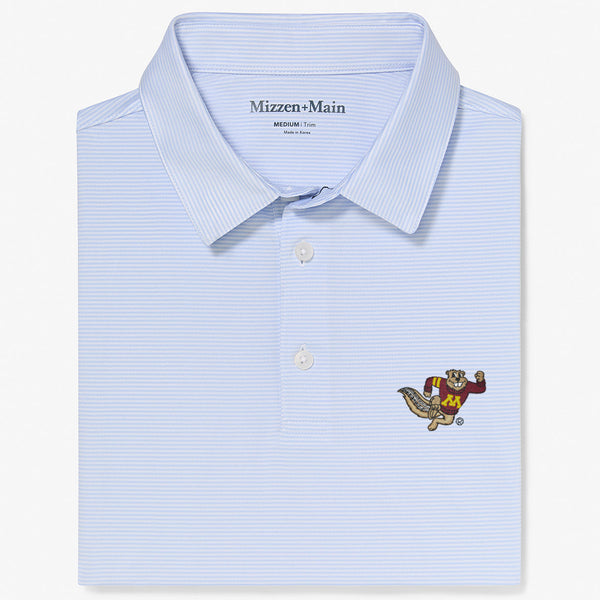 Minnesota Versa Polo - Light Blue White&nbsp;Stripe, featured product shot