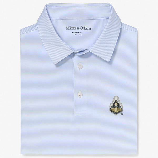 Purdue Versa Polo - Light Blue White&nbsp;Stripe, featured product shot