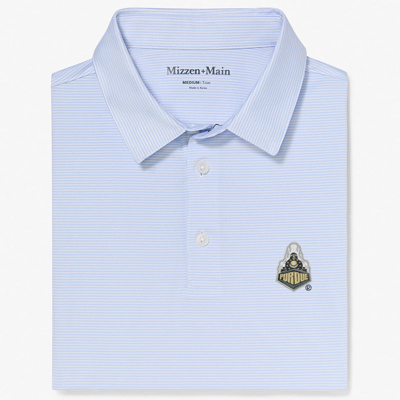 Purdue Versa Polo - Light Blue White&nbsp;Stripe, featured product shot