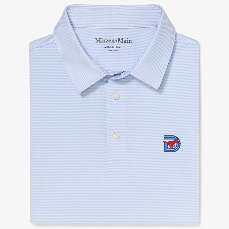 SMU Versa Polo - Light Blue White&nbsp;Stripe, featured product shot