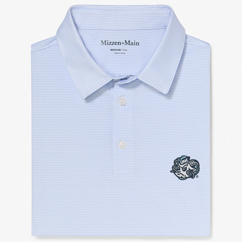 North Carolina Versa Polo - Light Blue White&nbsp;Stripe, featured product shot