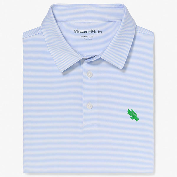UNT Versa Polo - Light Blue White&nbsp;Stripe, featured product shot