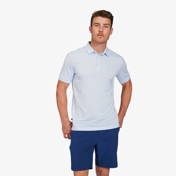 Versa Polo - Light Blue White&nbsp;Stripe, lifestyle/model photo