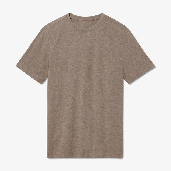 EasyKnit T-Shirt - Walnut Heather, fabric swatch closeup
