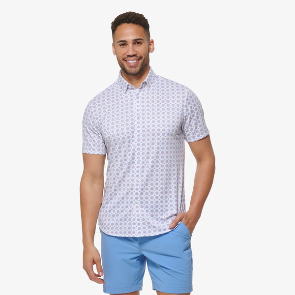Halyard Short Sleeve - Lavender Lustre Floral&nbsp;Print, featured product shot