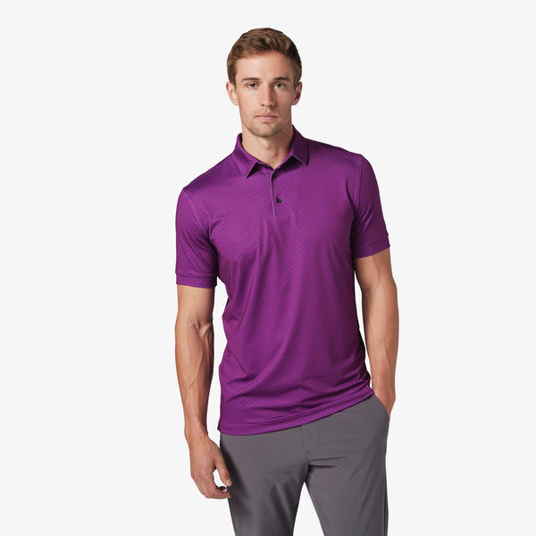 Versa Polo - Purple Wine Floral&nbsp;Print, featured product shot
