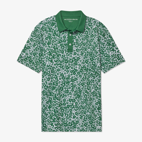 Versa Polo - Fairway Floral Print, fabric swatch closeup