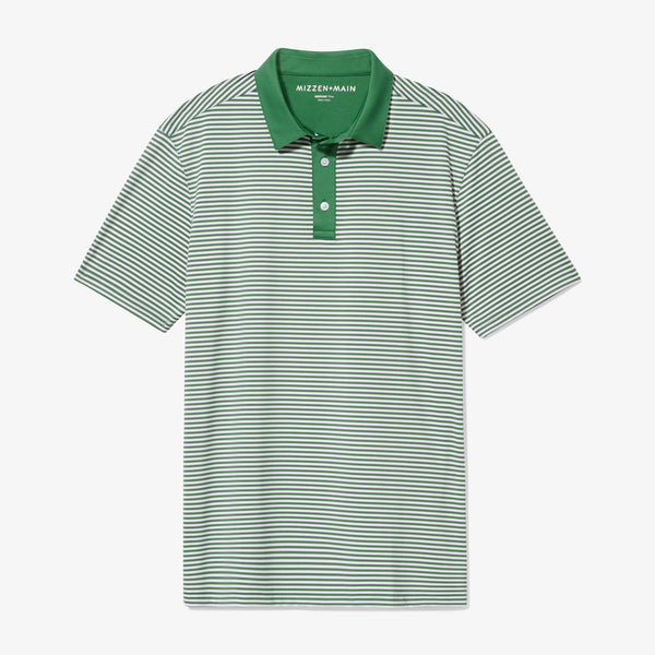 Versa Polo - Fairway Feeder Stripe, fabric swatch closeup