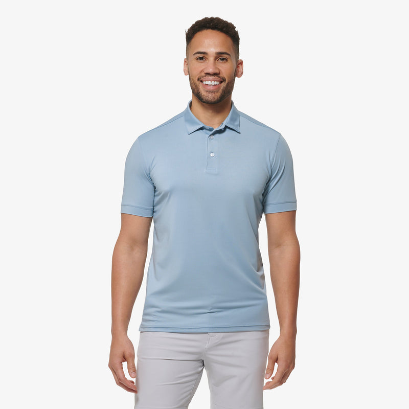 Versa Polo - Ashley Blue Solid, featured product shot
